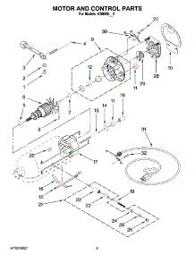03 - Motor And Control Parts parts for Kitchenaid Mixer KSM450BK0 from AppliancePartsPros.com