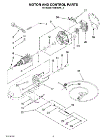 03 - Motor And Control Parts parts for Kitchenaid Mixer KSM160PSER0 from AppliancePartsPros.com