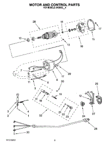 04 - Motor And Control Parts, Optional Parts parts for Whirlpool Mixer 5KSM5EMY4 from AppliancePartsPros.com
