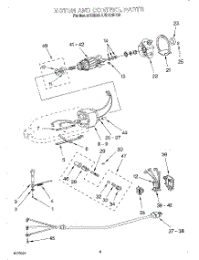 05 - Motor And Control parts for Kitchenaid Mixer KSM103WH from AppliancePartsPros.com