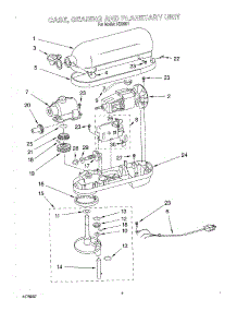 04 - Case, Gearing And Planetary Unit parts for Kitchenaid Mixer KD2661 from AppliancePartsPros.com