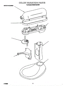 Motor Housing parts for Kitchenaid Mixer KP2671KATRW from AppliancePartsPros.com