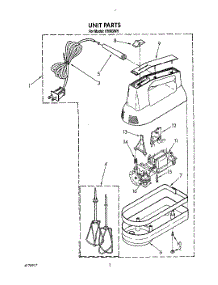 02 - Section parts for Kitchenaid Mixer KHM3WH from AppliancePartsPros.com