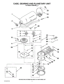 02 - Case, Gearing And Planetary Unit parts for Kitchenaid Mixer 5KSM156ACA0 from AppliancePartsPros.com