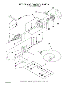 03 - Motor And Control Parts parts for Kitchenaid Mixer 5KSM150PSIER4 from AppliancePartsPros.com