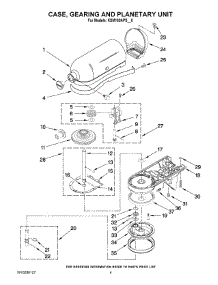 02 - Case, Gearing And Planetary Unit parts for Kitchenaid Mixer KSM160APSCA0 from AppliancePartsPros.com
