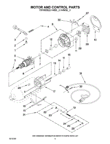 03 - Motor And Control Parts parts for Whirlpool Mixer K45SSWH-0 from AppliancePartsPros.com