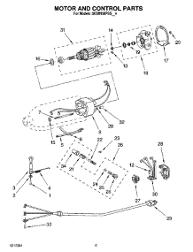03 - Motor And Control Parts parts for Whirlpool Mixer 5KSM150PSSER4 from AppliancePartsPros.com