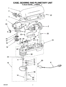 03 - Case, Gearing And Planetary Unit, Optional Parts parts for Kitchenaid Mixer KG25H0XER4 from AppliancePartsPros.com