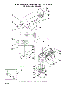 02 - Case, Gearing And Planetary Unit parts for Whirlpool Mixer K45SSAL-0 from AppliancePartsPros.com