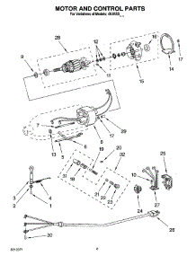 04 - Motor And Control Parts, Optional Parts parts for Whirlpool Mixer 4K45SS7WH0 from AppliancePartsPros.com