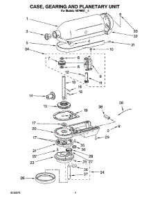 03 - Case, Gearing And Planetary Unit parts for Whirlpool Mixer 5KPM5EWH4 from AppliancePartsPros.com