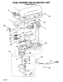 02 - Case, Gearing And Planetary Unit parts for Whirlpool Mixer 4KN15E1XMR1 from AppliancePartsPros.com