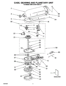 02 - Case, Gearing, And Planetary Unit parts for Kitchenaid Mixer KSM150-1 from AppliancePartsPros.com