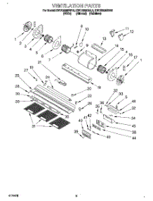 02 - Section parts for Kitchenaid Hood KWCU265BWH0 from AppliancePartsPros.com
