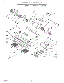 02 - Section parts for Kitchenaid Hood KWCU205HWH0 from AppliancePartsPros.com