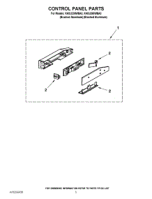 03 - Control Panel Parts parts for Kitchenaid Hood KHSU265WBA0 from AppliancePartsPros.com