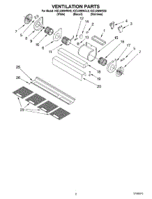 02 - Section parts for Kitchenaid Hood KICU285HWH0 from AppliancePartsPros.com