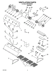 02 - Ventilation Parts parts for Kitchenaid Hood KWCU380JSS1 from AppliancePartsPros.com