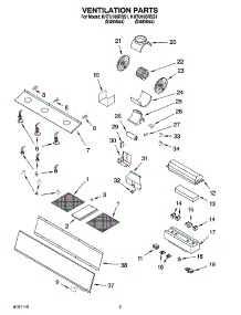 02 - Ventilation Parts parts for Kitchenaid Hood KHTU165RSS1 from AppliancePartsPros.com