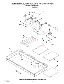 02 - Burner Box, Gas Valves, And Switches parts for Kitchenaid Range KDRU783VSS02 from AppliancePartsPros.com