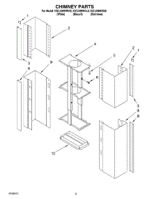 03 - Section parts for Kitchenaid Hood KICU285HSS0 from AppliancePartsPros.com