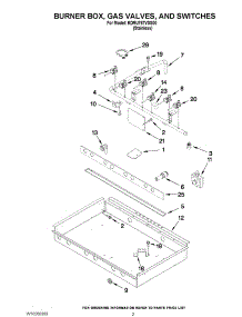 02 - Burner Box, Gas Valves, And Switches parts for Kitchenaid Range KDRU767VSS00 from AppliancePartsPros.com
