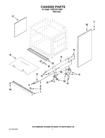 03 - Chassis Parts parts for Kitchenaid Range KDRU767VSS00 from AppliancePartsPros.com