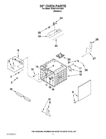 03 - 30`` Oven Parts parts for Kitchenaid Range KDRU783VSS00 from AppliancePartsPros.com
