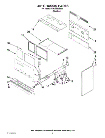 05 - 48`` Chassis Parts parts for Kitchenaid Range KDRU783VSS00 from AppliancePartsPros.com