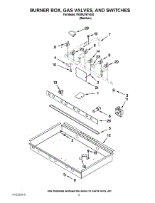 02 - Burner Box, Gas Valves, And Switches parts for Whirlpool Range YKDRU767VS00 from AppliancePartsPros.com