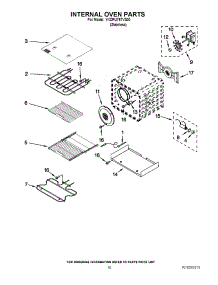 07 - Internal Oven Parts parts for Whirlpool Range YKDRU767VS00 from AppliancePartsPros.com
