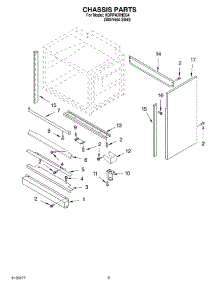 08 - Chassis parts for Kitchenaid Range KDRP407HSS4 from AppliancePartsPros.com