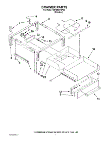 04 - Drawer Parts parts for Kitchenaid Range KDRS807XSP00 from AppliancePartsPros.com