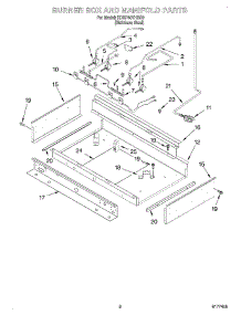 07 - Burner Box And Manifold parts for Kitchenaid Range KDRP407HSS0 from AppliancePartsPros.com