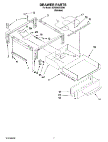 04 - Drawer Parts parts for Kitchenaid Range KDRS807SSS02 from AppliancePartsPros.com
