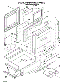 03 - Door And Drawer Parts parts for Kitchenaid Range KDRS807SSS00 from AppliancePartsPros.com