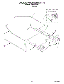 07 - Cooktop Burner Parts parts for Kitchenaid Range KDRS807SSS02 from AppliancePartsPros.com