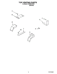 05 - Top Venting Parts parts for Kitchenaid Range KDRS807SSS01 from AppliancePartsPros.com