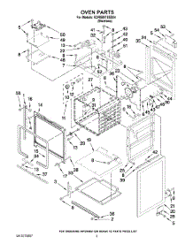 02 - Oven Parts parts for Kitchenaid Range KDRS807SSS04 from AppliancePartsPros.com