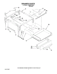 04 - Drawer Parts parts for Kitchenaid Range KDRS807SSS04 from AppliancePartsPros.com
