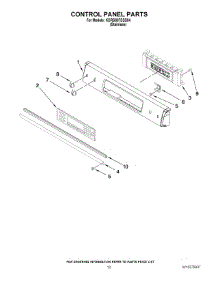 09 - Control Panel Parts parts for Kitchenaid Range KDRS807SSS04 from AppliancePartsPros.com