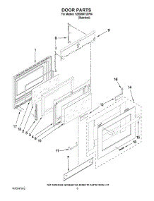 03 - Door Parts parts for Kitchenaid Range KDSS907XSP00 from AppliancePartsPros.com