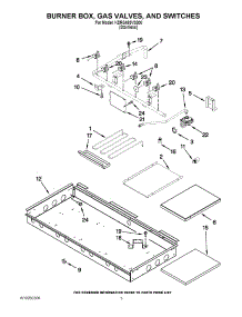 02 - Burner Box, Gas Valves, And Switches parts for Kitchenaid Range KDRS483VSS00 from AppliancePartsPros.com