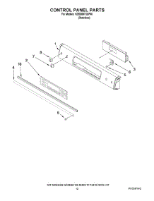 09 - Control Panel Parts parts for Kitchenaid Range KDSS907XSP00 from AppliancePartsPros.com