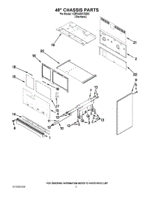 05 - 48`` Chassis Parts parts for Kitchenaid Range KDRS483VSS00 from AppliancePartsPros.com