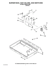 02 - Burner Box, Gas Valves, And Switches parts for Kitchenaid Range KDRS407VSS00 from AppliancePartsPros.com