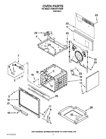 03 - Oven Parts parts for Kitchenaid Range KDRS407VSS00 from AppliancePartsPros.com