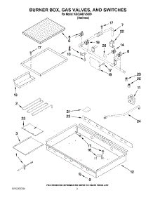 02 - Burner Box, Gas Valves, And Switches parts for Kitchenaid Range KDRS463VSS00 from AppliancePartsPros.com
