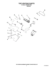 04 - Top Venting Parts parts for Kitchenaid Range KDRS463VSS00 from AppliancePartsPros.com